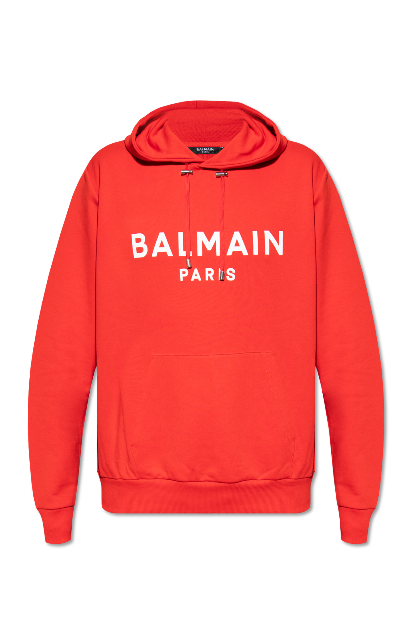 Red balmain discount hoodie